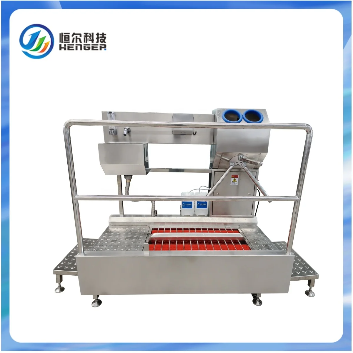 Hygiene Cleaning Station For Hands And Shoes Washing And Sanitizing Entrance Control Equipment