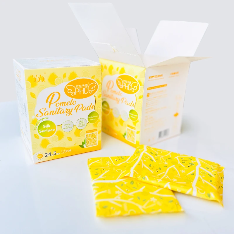 Wholesale Menstrual Hygiene Products Biodegradable Organic Cotton Sanitary Pads For Women