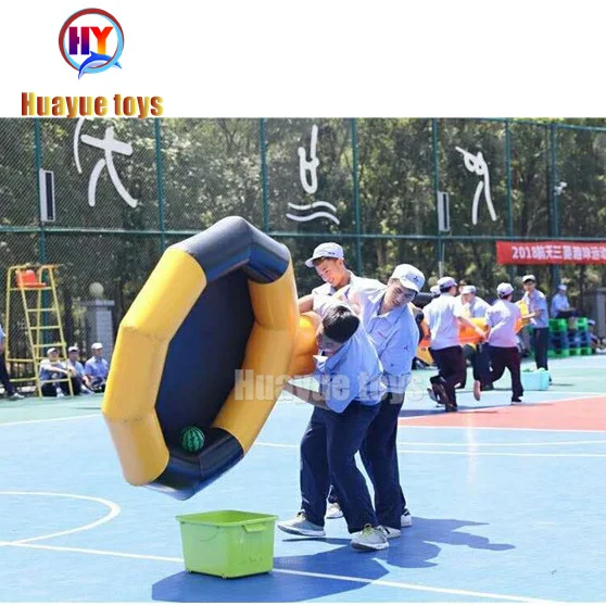 High Quality  Cooperative Move  Inflatable Tennis racket Team Building games Inflatable Tennis Toys Fun sports running game