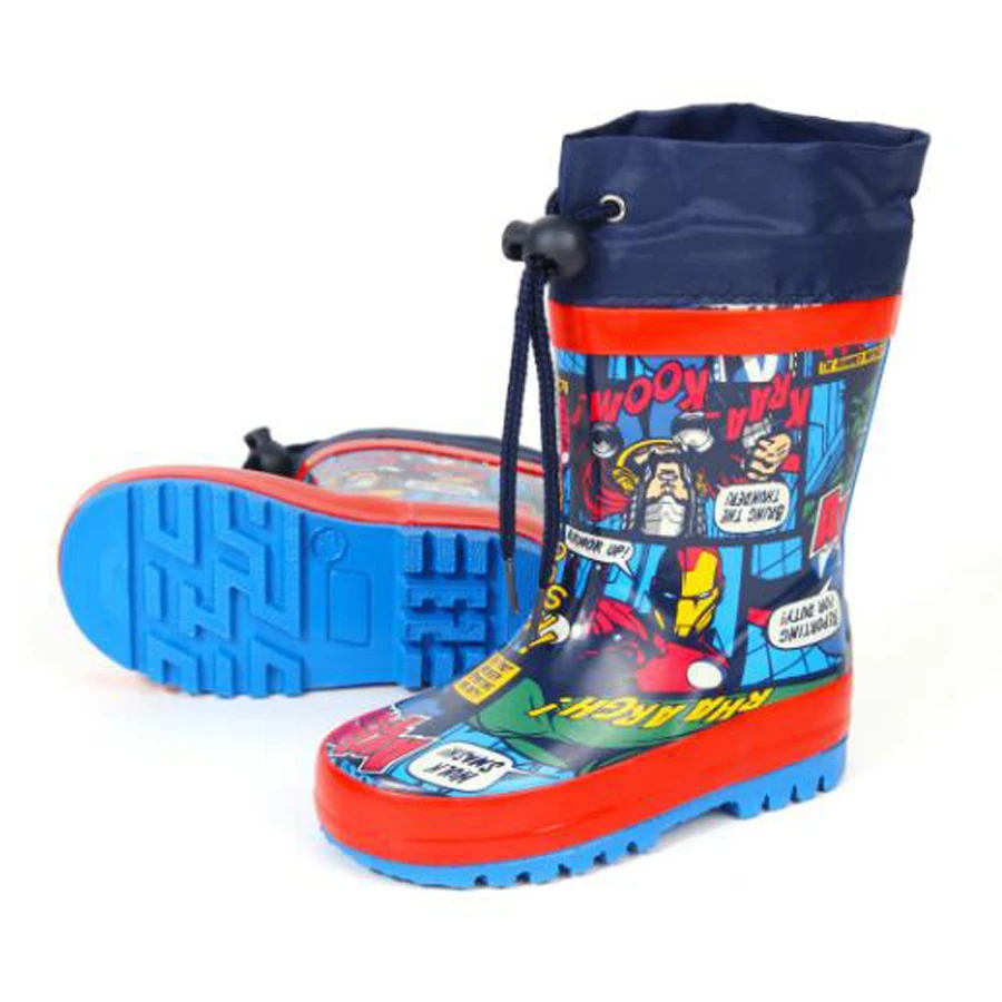 Custom cartoon, little shark color rubber boots for children