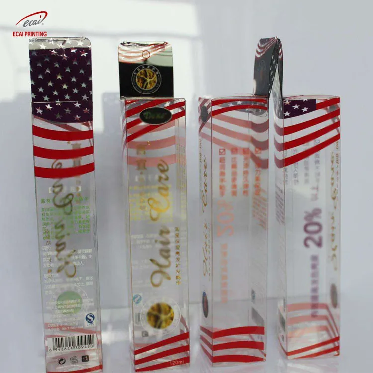 Gift packaging folding Clear PET PVC PP Transparent Plastic Box