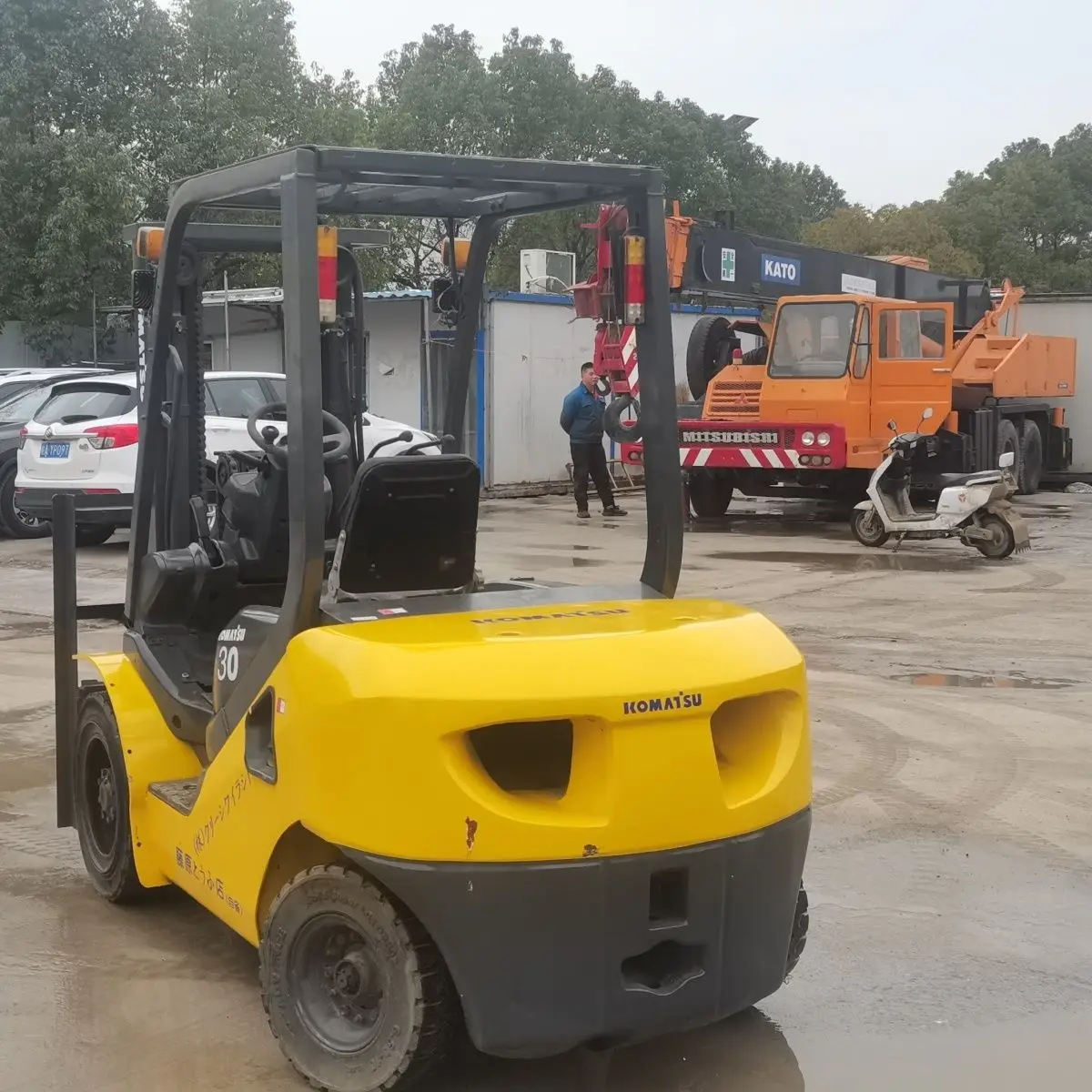 komatsu30 original Japan brand forklift Used Japanese forklift 3ton warehouse pallet lifting truck used forklift good price