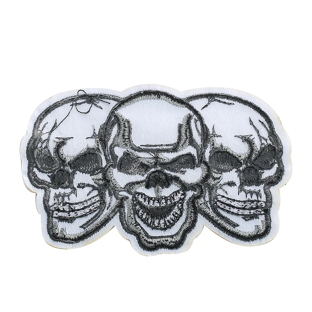 Personality rock punk style skull embroidery cloth attached clothing accessories DIY clothing pants all match decoration