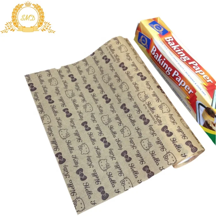 Recyclable 40gsm printed parchment baking paper roll