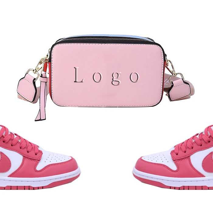 NK Sneaker And Purse Set 2023 Luxury Designer Handbag Shoe Set Famous Brand Women Crossbody Tote Bag With Shoes Sneaker