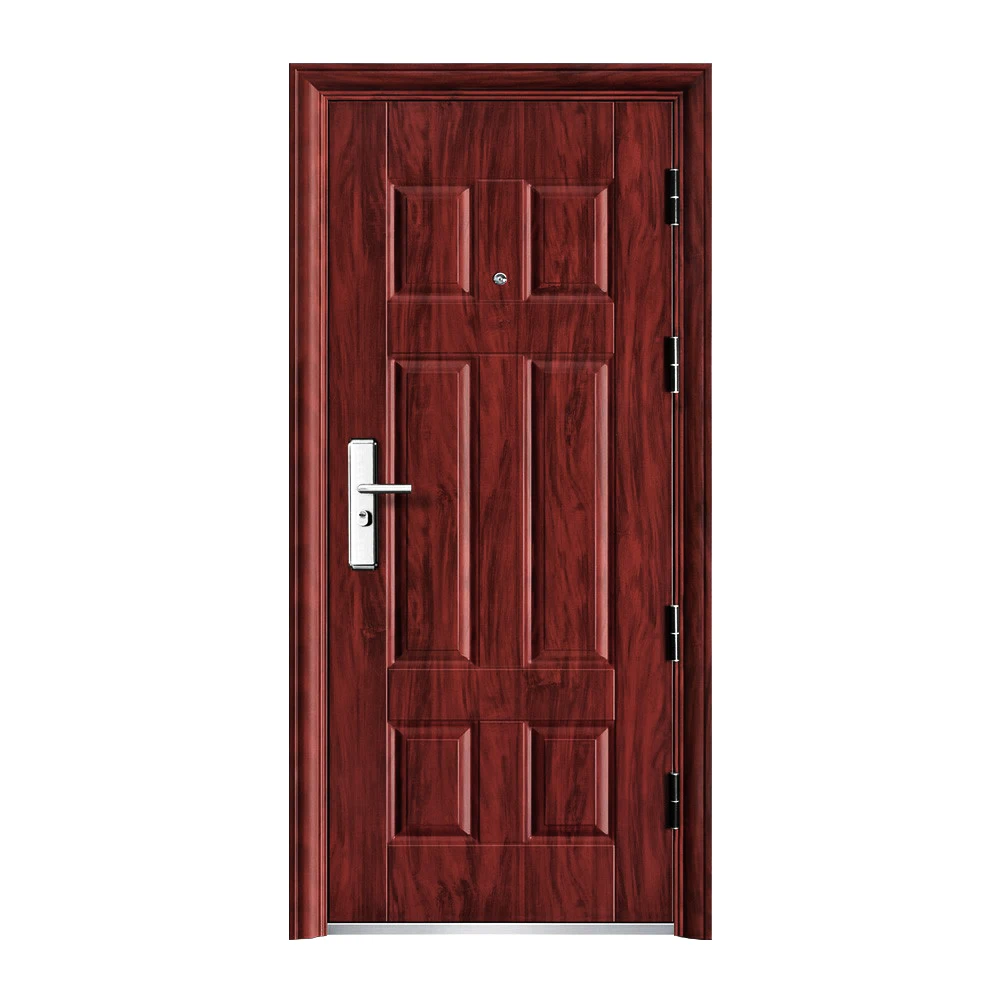 Customize Good Quality Project Warranty Aluminum Entrance Security Steel Door Exterior Anti-Theft Metal Main Gate