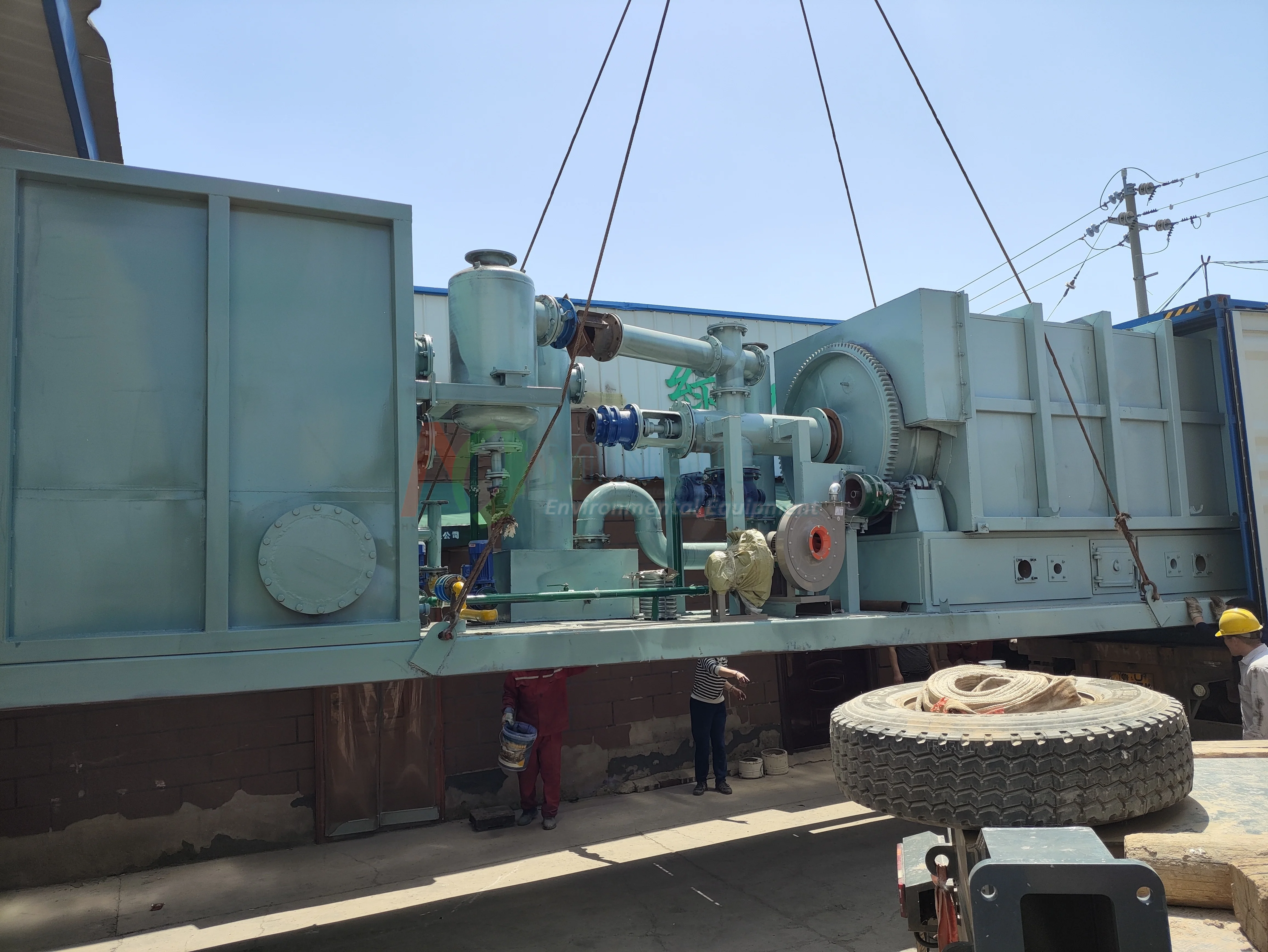 Motor Oil Recycling Machine Pyrolysis Oil Distillation Municipal Waste To Energy Power Plants