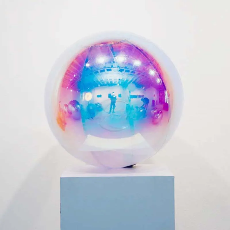 Popular Design Silver Mirror Ball  Inflatable Colorful Mirror Balloon Inflatable Decoration Ball