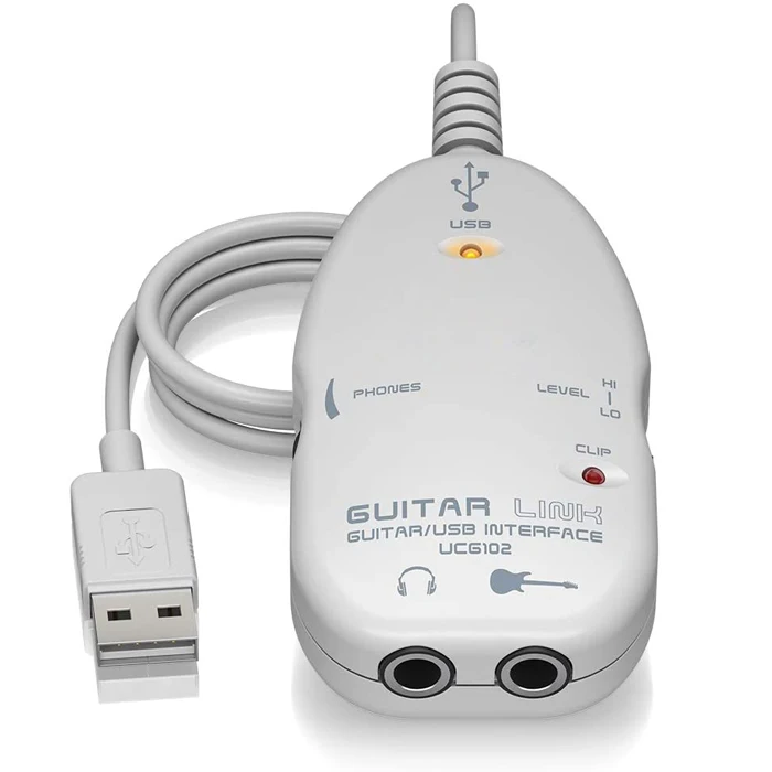 pilote guitare driver to usb interface guitar link cable audio adapter