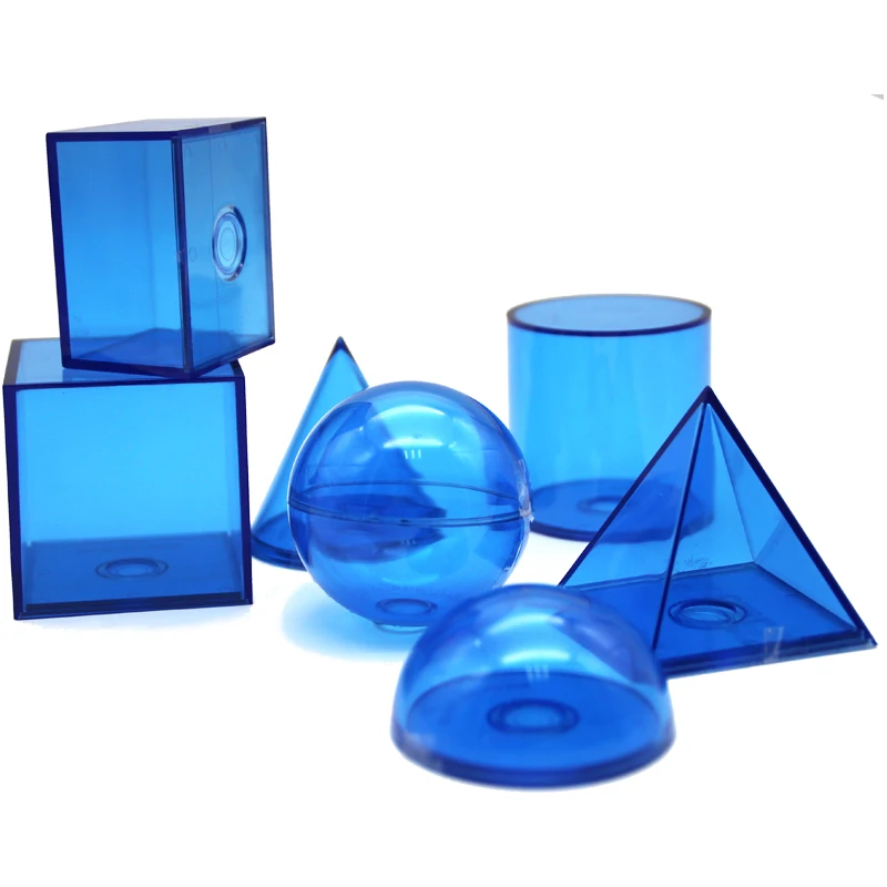 
conic section teaching model, Geo Solids Set Transparent Geometry model, plastic math model of geometry set 