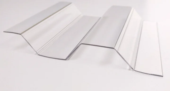 Polycarbonate transparent clear corrugated  plastic roof sheet