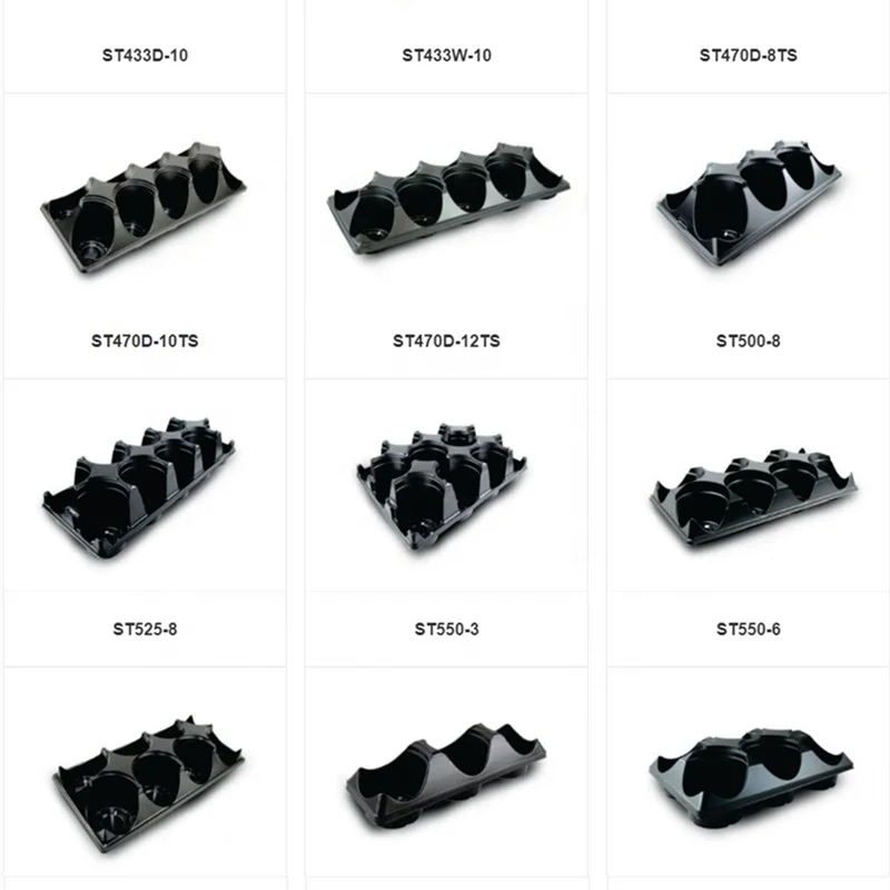 Green House Round Containers Coloured 1 Gallon Squat Seedling Pot Recycled Nursery Vacuum Formed Plastic Mini Pot