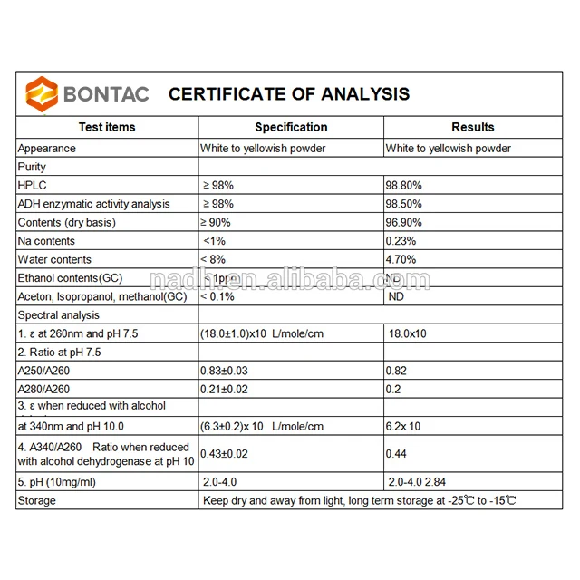 
Pure Beta Nicotinamide Adenine Dinucleotide NAD+ Powder 53-84-9 