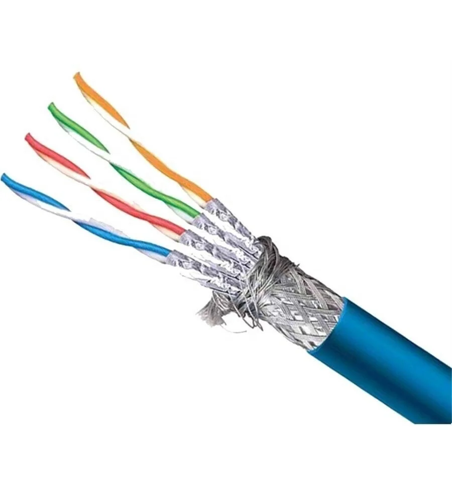 Суперсентябрь плотный неизолированный медный кабель 0 57 мм 4 пары ethernet sftp cat7 lan cat 7