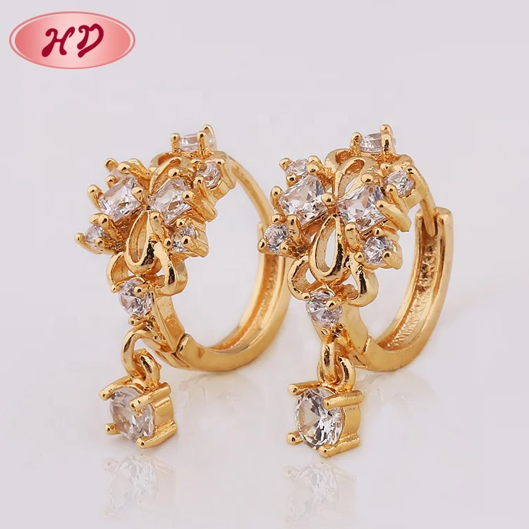 Hot Sale Spanish Style Plate Gold Luxury Earrings For Ladies