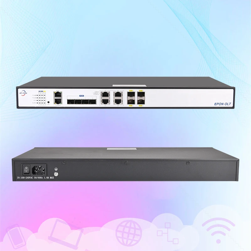 4Port Gpon Olt 4 Pon Mini Epon 4Pot Gepon Port 10G 4G Router Sfp Ftth  Onu 125G Catv Ont 12 V Used 8Pon