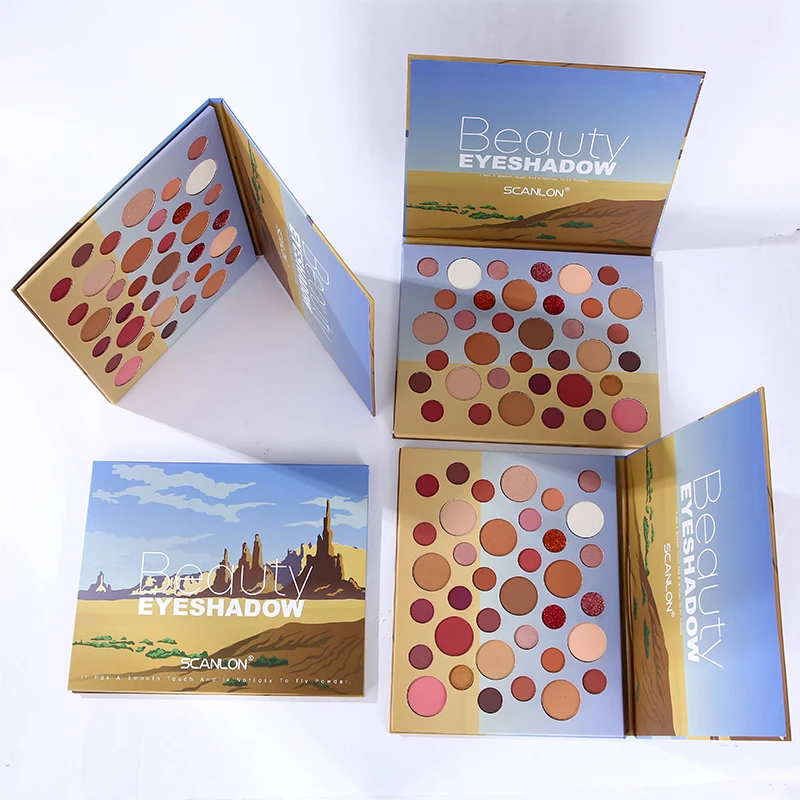 Eye Shadow Highlighter Blush Contour Palette 36 Colors Mineral Make up Glitter Shimmer Matte Eyeshadow Palette Paper Book