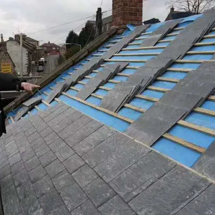 Slate Roofing Tile Natural Slate Black Roof Slate for Project