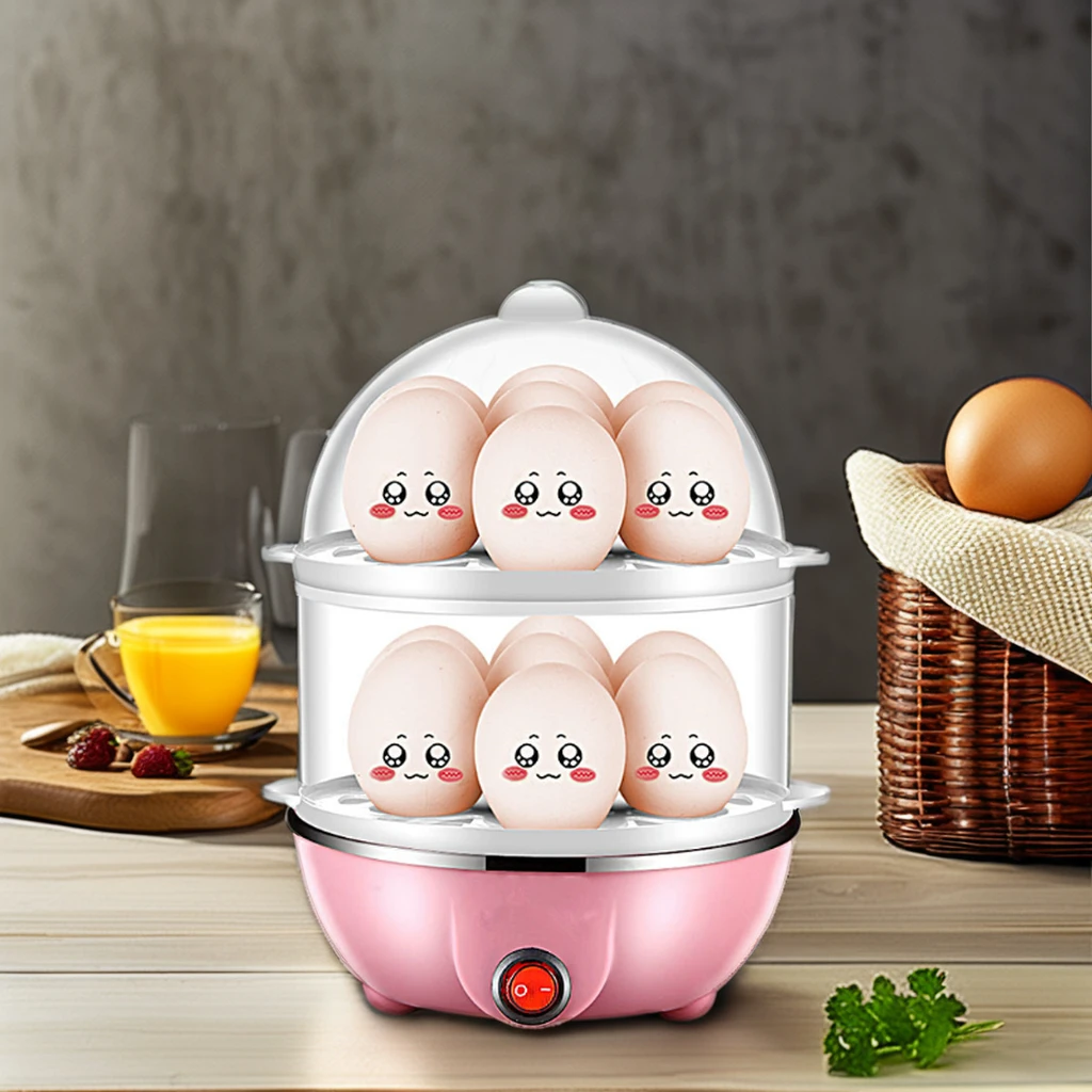 Rapid Electric Egg Cooker for Hard Boiled, Poached, Scrambled Eggs, Omelets, Steamed Vegetables Dumplings & More 14 capacity