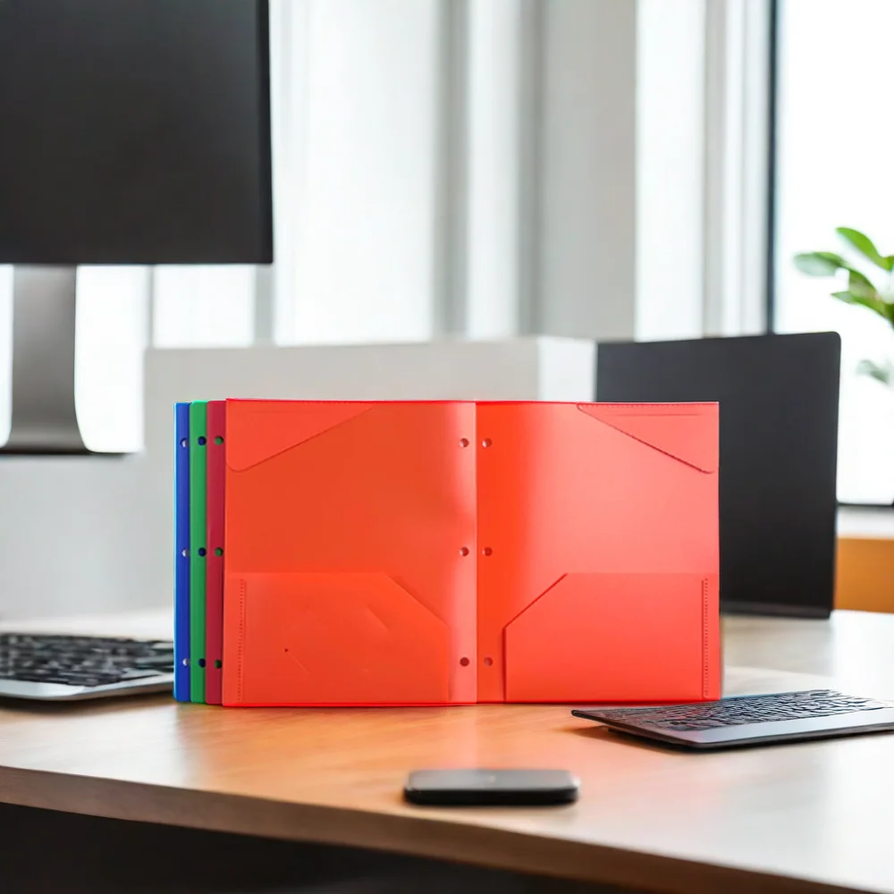 Производитель полипропиленовые переплеты 3 кольца размер А4 деловые школьные принадлежности канцелярские файлы 2 карманные папки файл с держателем для карт