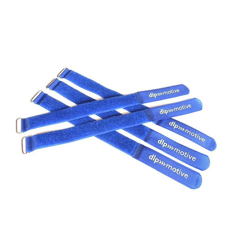 Custom Logo Luggage Strap Yoga Mats Fastener Strap100% Nylon Self-locking Bicycles Hook And Loop Strap With Buckle