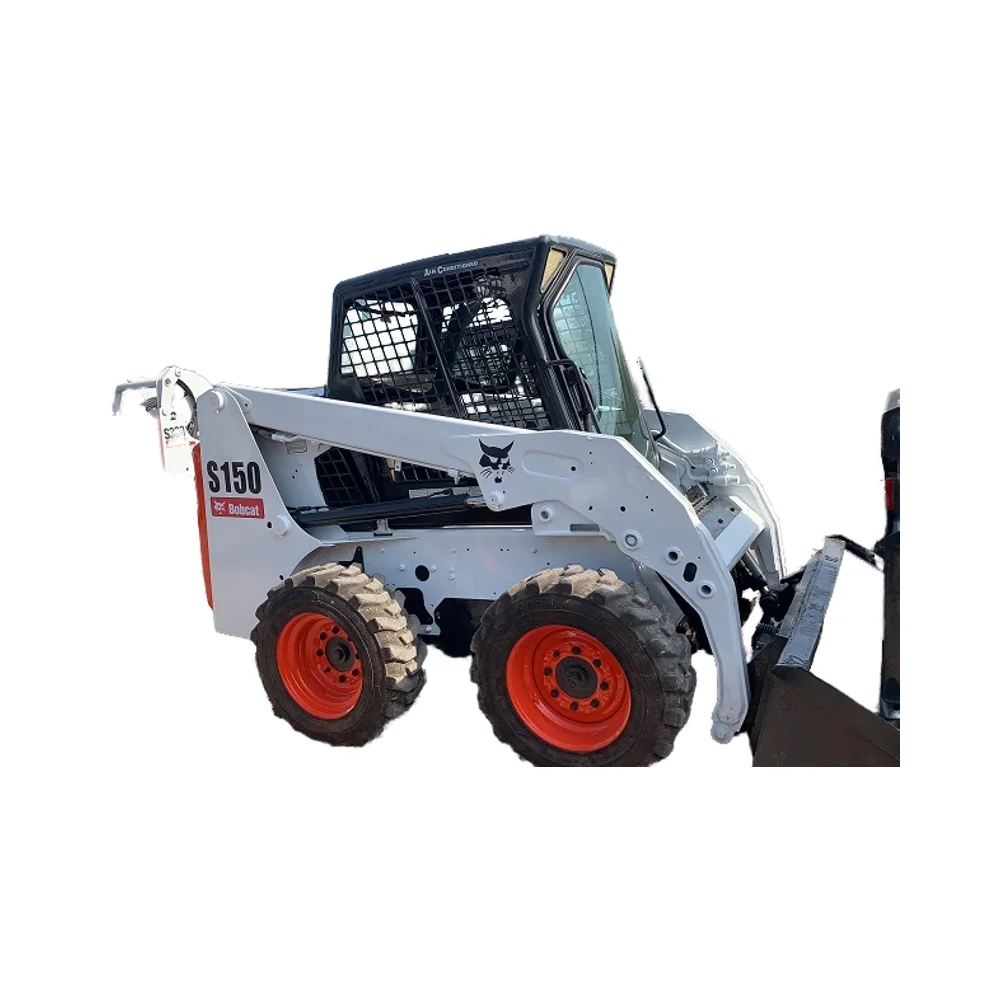 white mini loader Amerian Bobcat S150 4x4  used backhoe loader slip steer wheel loaders  with low price