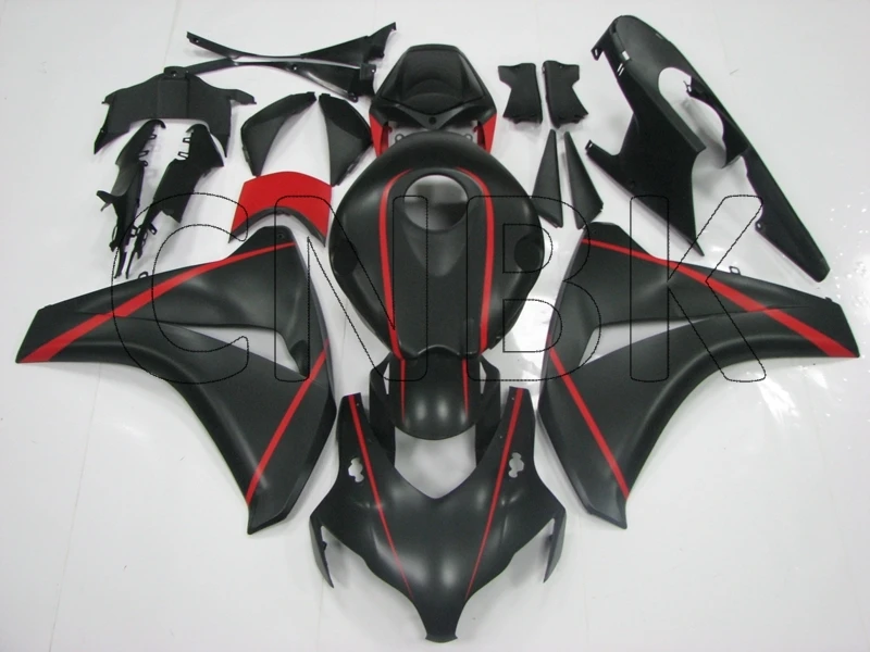 Обтекатели для CBR 1000RR 2011 Honda Cbr1000 RR 08 09 черный красный корпус 1000 2008-2011 из