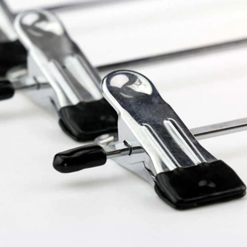Black Leggings Closet Pants Hanger Space Saving Hanger Portable Double clipmini socks boots wire metal clip hanger