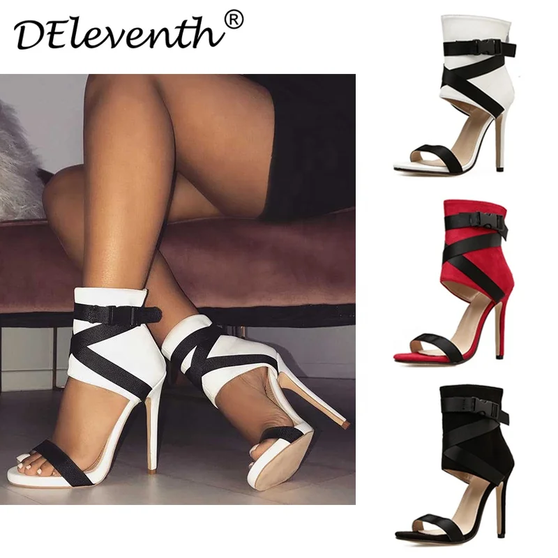 B751 DEleventh/женские туфли с острым носом на тонком элегантность под змеиную кожу; Туфли-лодочки пикантная обувь для ночного клуба на высоком каблуке; Босоножки с открытым носком из прозрачного ПВХ сандалии обувь на молнии, на высоком каблуке, в наличии
