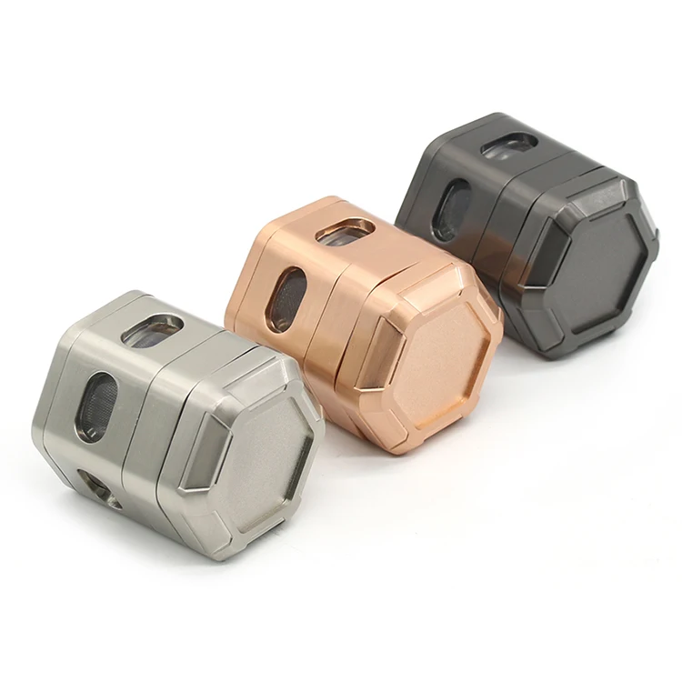 Hot Selling Zinc Alloy 4 Parts Hexagon Shape Herb grinder Custom Logo Dry Tobacco  Grinder Wholesale