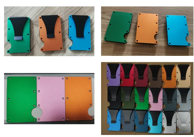 Aluminum Alloy Credit Card Holder Minimalist RFID Blocking Aluminum Metal card wallet