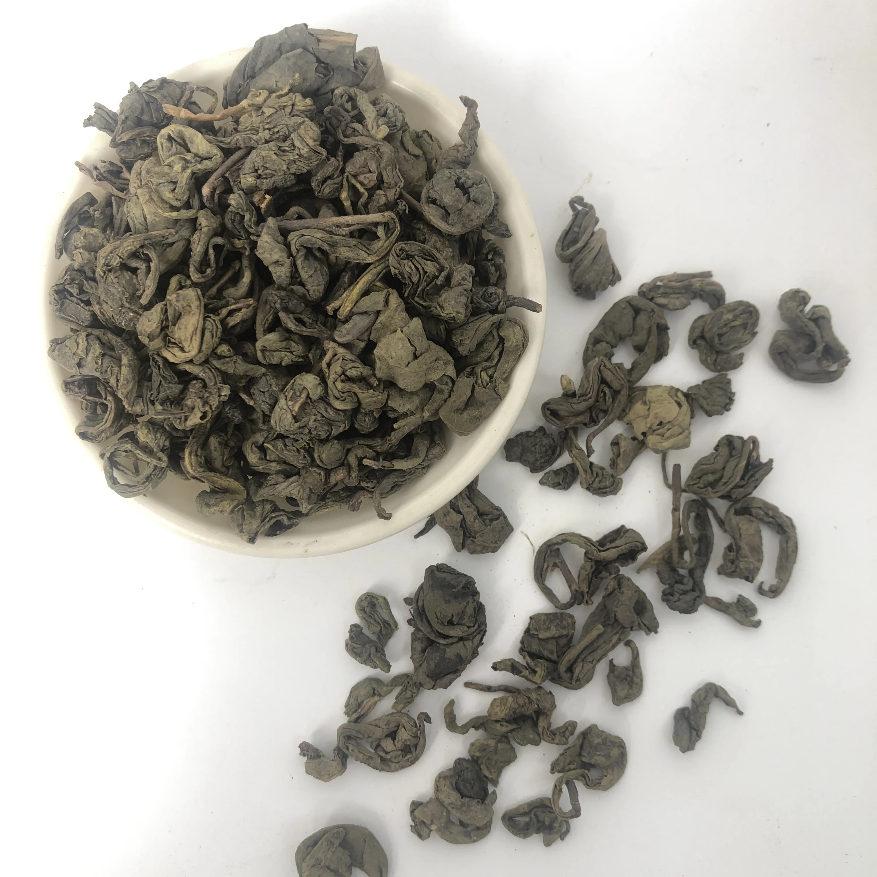 95 tea gunpowder tea  9501 9502 big round rolled Chinese green tea for Central Asia Uzbekistan