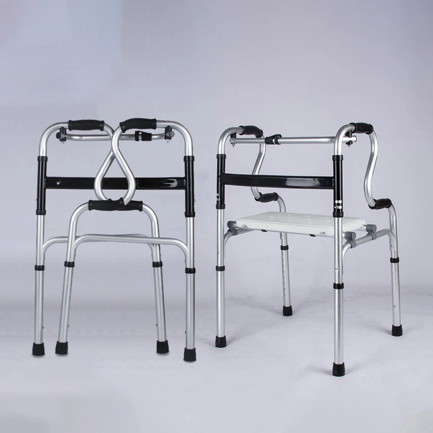 Adjustable light weight mobility adult elderly walking wheel walker rollator for disabled people