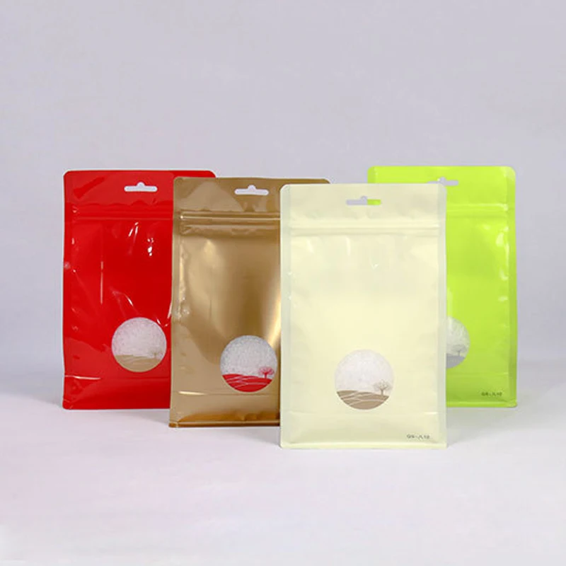 Biodegradable Custom Print Food Tea Coffee Packaging Bags Durable White Stand up Pouch Zipper