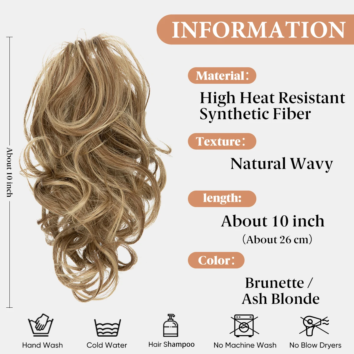 Wholesale Claw Clip In Ponytail Hair Extensions Short Curly Fiber Heat Resistant Ponytail Natural Wavy Synthetic For Women