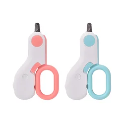 Professional Pet Nail Clips With LED Light Small Dog Cat Trimmer Blood Line Light Led Grooming Claw Nail Scissors
