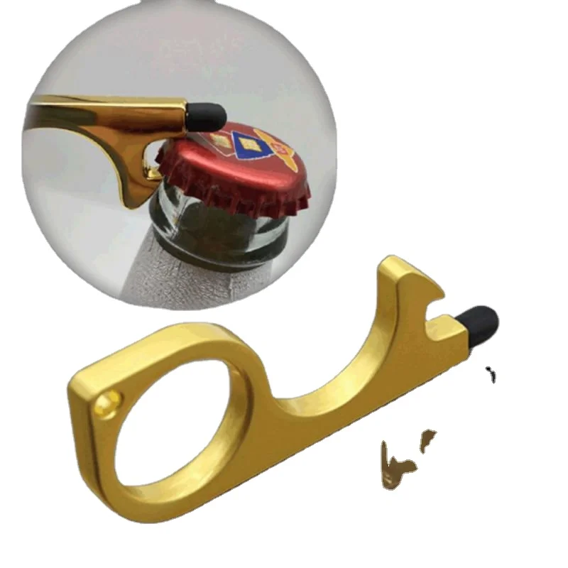 Открывалка дверная ручка ключ металлический пивной триггер Лифт Инструмент гигиена дверь из сплава сенсорный экран Бытовые аксессуары Лидер