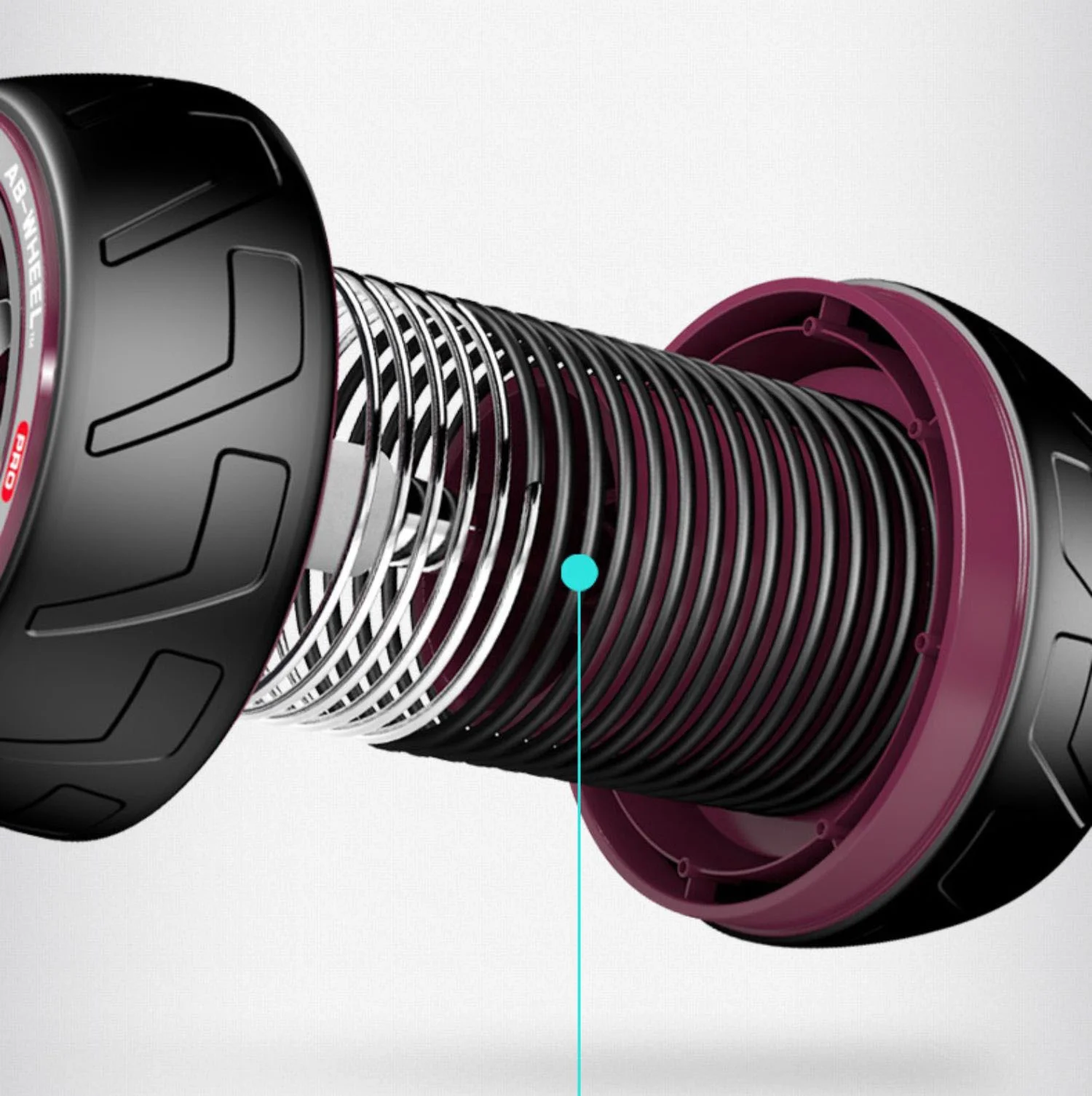 abdominal roller with automated rebound Workout Exercise Bearing Silent AB Wheel