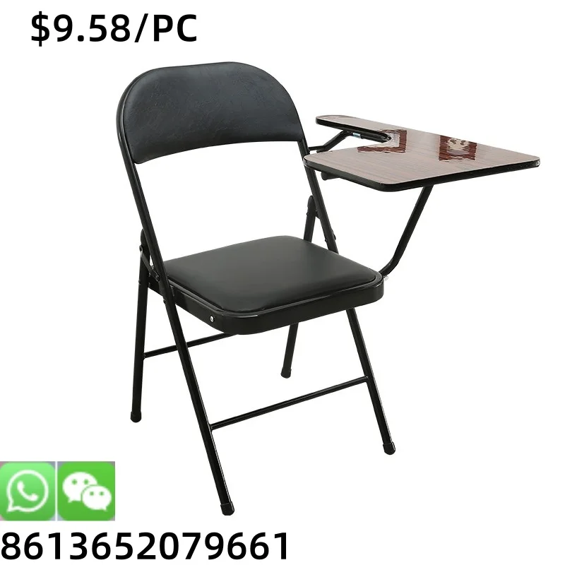 Popular High level park metal courtyard kitchen leather Metal Folding Chair
