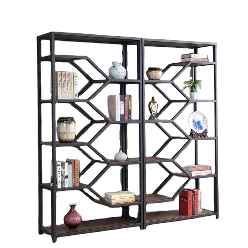 
office display bookshelf living room wine art tea display floor shelf office partition 