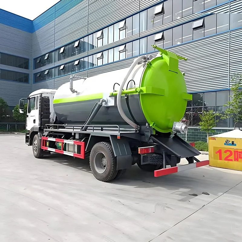 Sinotruk Sitrak 4x2 Vacuum Sewage Suction Truck 14000L Septic Fecal Suciton Tanker Truck for Sale