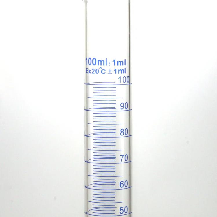 Измерительный цилиндр с носиком и круглым основанием