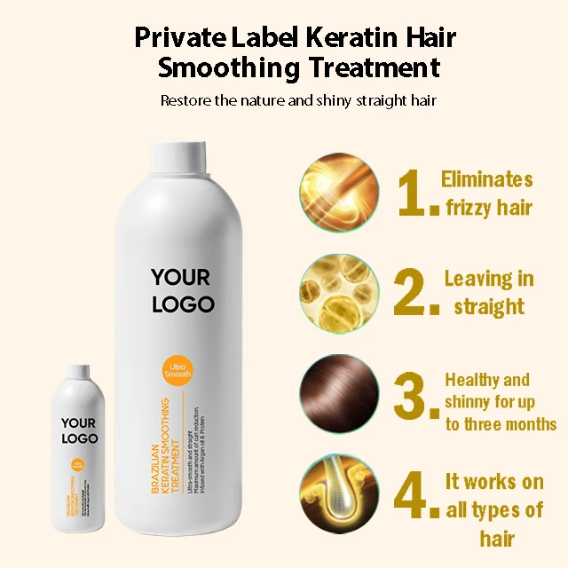 China Manufacturer hair keratin smoothing treatment salon with good quality and accepted  private label  smoothing  Treatment