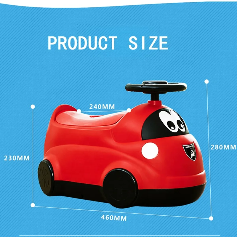 Car design baby potty,PP plastic kids toilet potty with cheap price