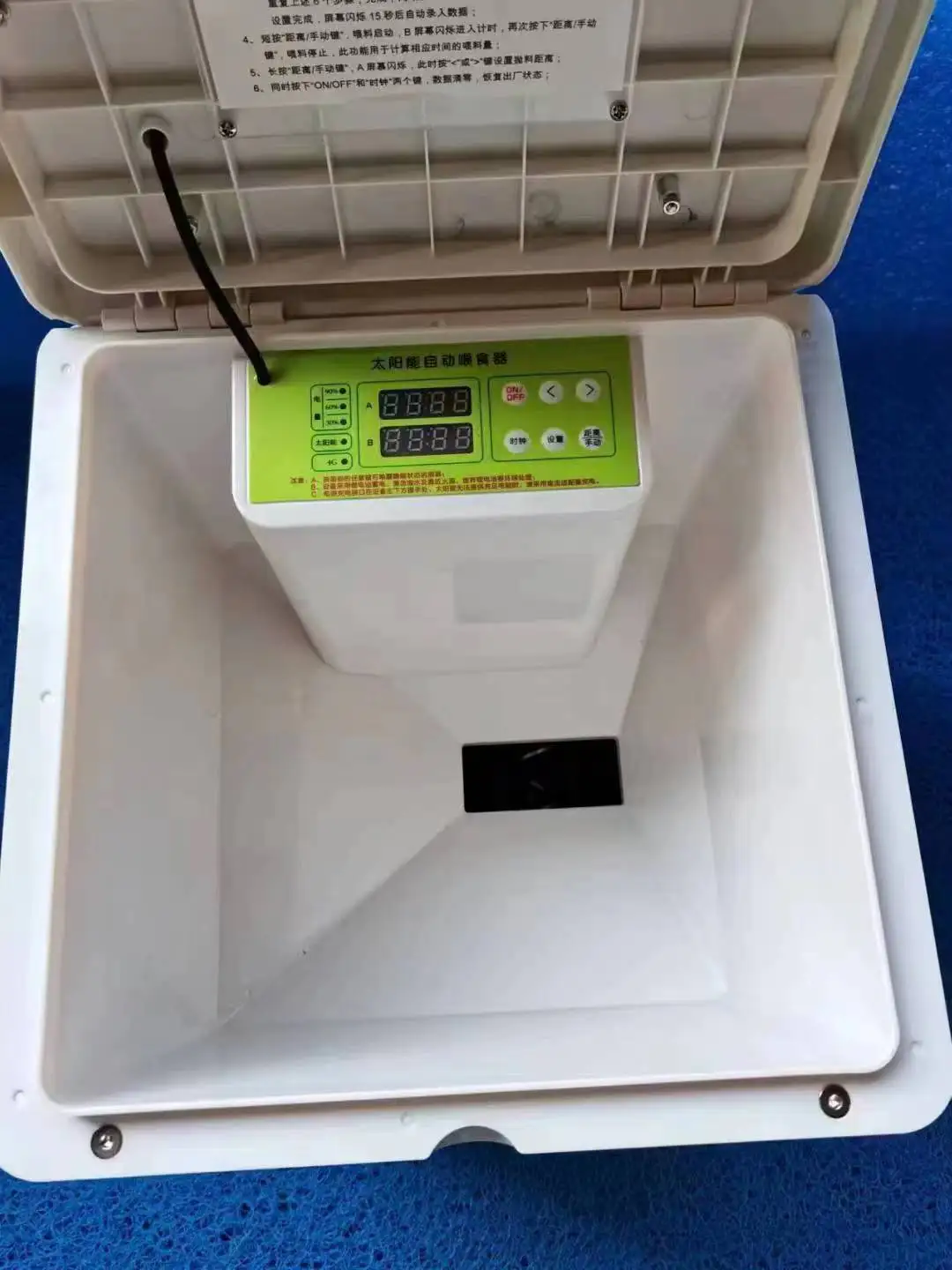 Solar Automatic Solar Pond Feeder Auto Pond Koi Fish Feeder Auto Feeder Large Capacity