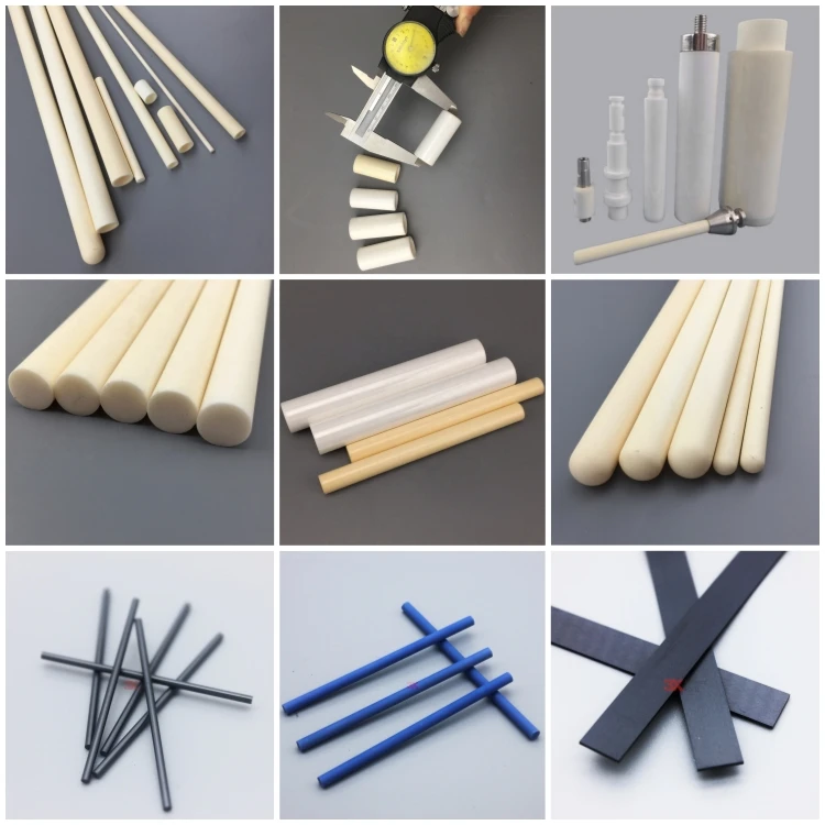 3X Ceramic Parts OEM 1.0 1.5mm Carbide Silicon Nitride Pin Bar Liner Stick Alumina Cylinder Zirconia Shaft Silicon Nitride Rod