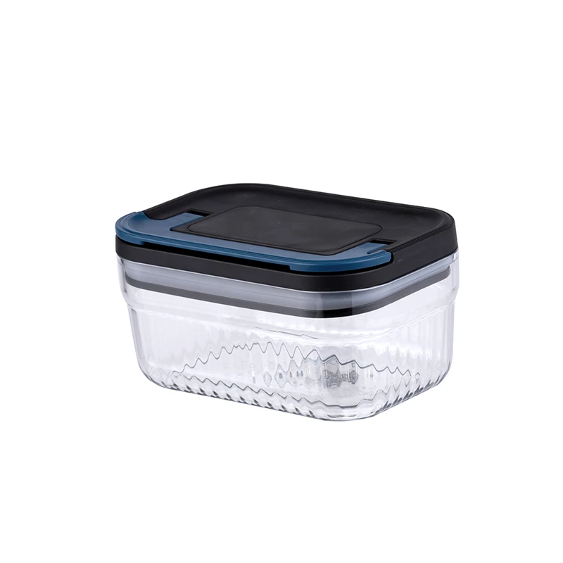 LINK LIFE 600ml Striped Storage Container (S) - Grey lid Wholesale Food Storage Containers