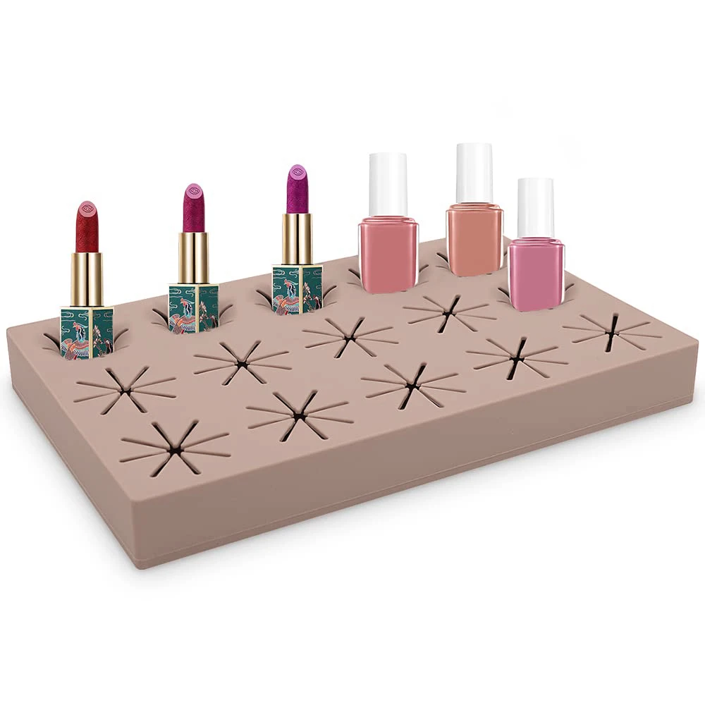Silicone Lipstick Lip Gloss Brushes Stand Holder Silicone Lipstick Holder Silicone Lipstick Storage Box