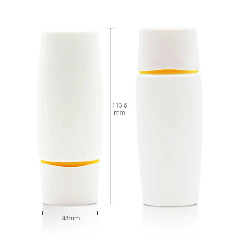 Empty White 50ml Eco Friendly Sunscreen Lotion Plastic Squeeze Eye Hand Cream Soft Cosmetic Tube Bottle Container Packaging