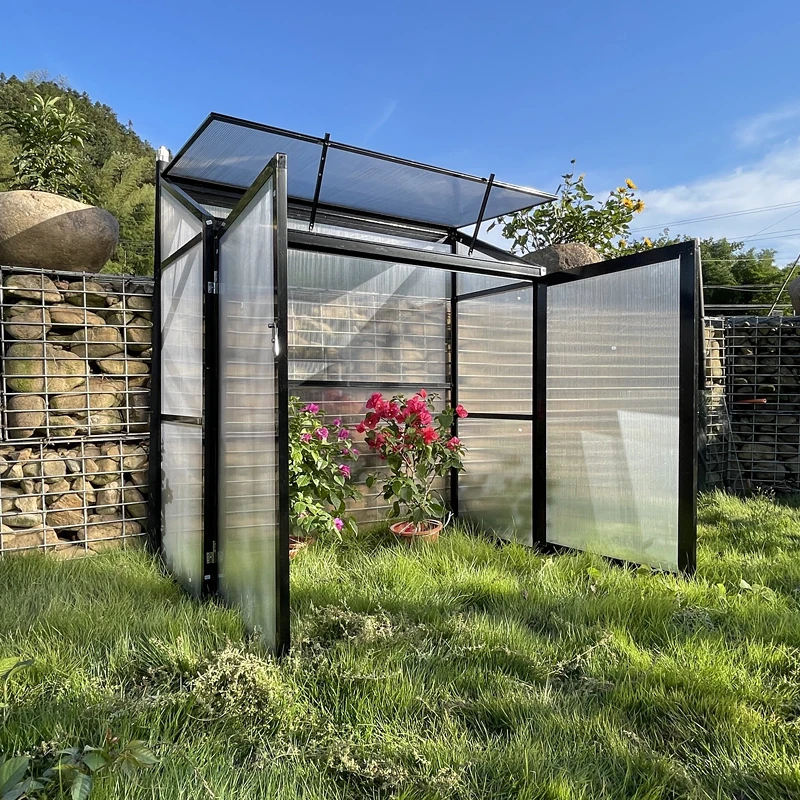 Сельскохозяйственная мини-теплица с алюминиевой рамой наборы уличных домов для садовых